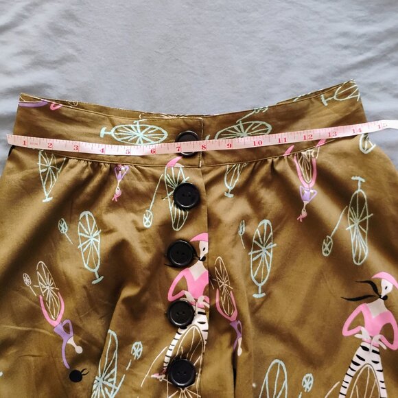 Trashy Diva Circle Skirt in Meme Time, Size 8 NWT- New - Picture 3 of 3